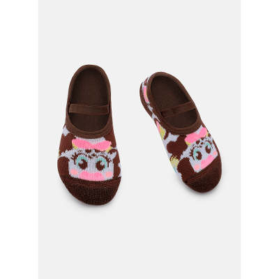 Meia Sapatilha Antiderrapante Bebê Menina Vaca Summer