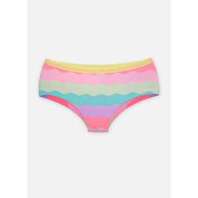 Calcinha Caleçon Algodão Menina Arco-íris