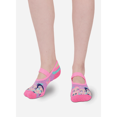 Meia Sapatilha Antiderrapante Menina Guerreiras do K-Pop