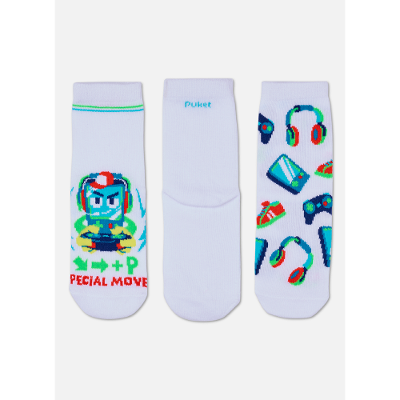 Kit com 3 meias Menino Robô