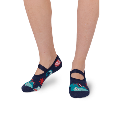 Meia Sapatilha Antiderrapante Menino Teen Tubarão