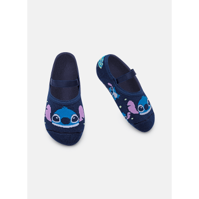 Meia Sapatilha Antiderrapante Unissex Kids Stitch