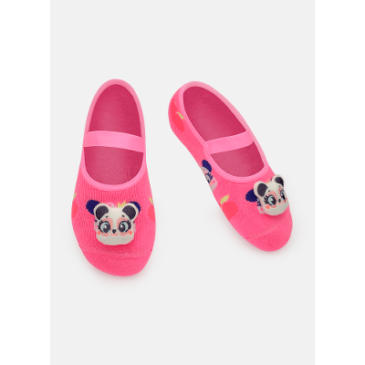 Meia Sapatilha Menina Aplique de Led Panda