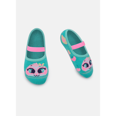 Meia Sapatilha Antiderrapante Menina Preguiça Picnic