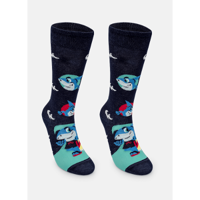 Meia Cano 3/4 Menino Tubarão Aloha