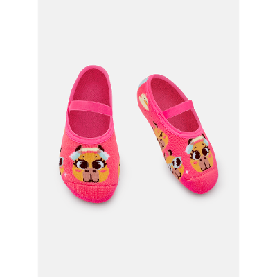 Meia Sapatilha Antiderrapante Menina Capy Bora