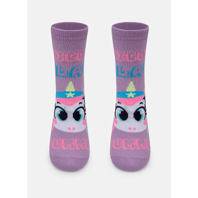 Meia Soquete Menina Unicórnio Tênis