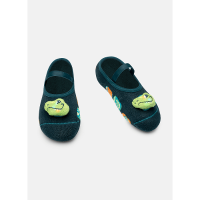 Meia Sapatilha Menino com Aplique de Led Dino Miami