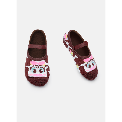 Meia Sapatilha Antiderrapante Menina Vaca Summer