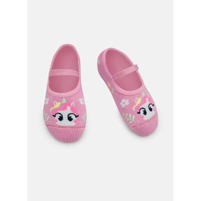 Meia Sapatilha Antiderrapante Menina Unicórnio Encantado