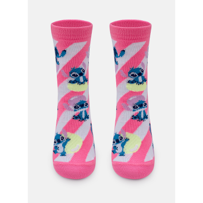Meia Soquete Menina Stitch