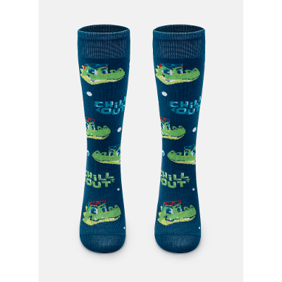 Meia Cano 3/4 Menino Jacaré Relax