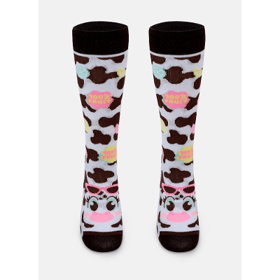 Meia Cano 3/4 Menina Vaca Summer