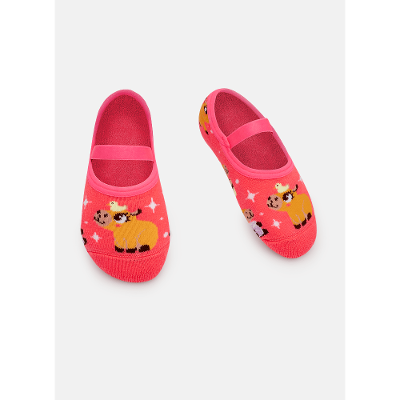 Meia Sapatilha Antiderrapante Menina Capivara Vibes