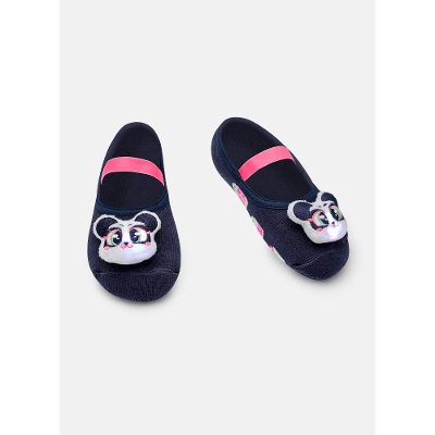 Meia Sapatilha Menina com Aplique de Led Panda Miami