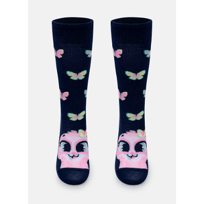 Meia Cano 3/4 Menina Preguiça Picnic