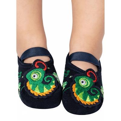 Meia Sapatilha Bebê RN Menino Camaleão