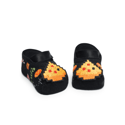 Meia Sapatilha Bebê RN Menino Pizza