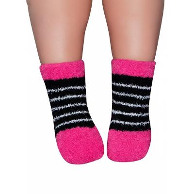 Meia Soquete Soft Bebê RN Menina Listrada