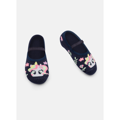 Meia Sapatilha Antiderrapante Menina Unicórnio Encantado