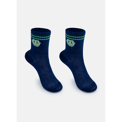 Meia Canelada Menino Dragão Camping