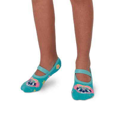 Meia Sapatilha Antiderrapante Menina Coala Summer
