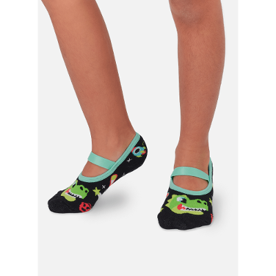 Meia Sapatilha Antiderrapante Menino Dino Espaço