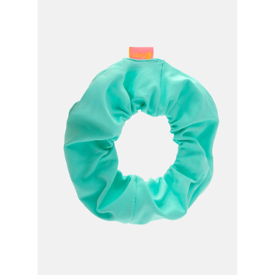 Elástico de Cabelo Verde Água