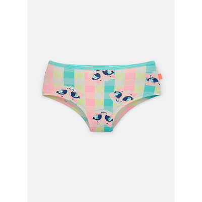 Calcinha Caleçon Algodão Feminina Gata Picnic