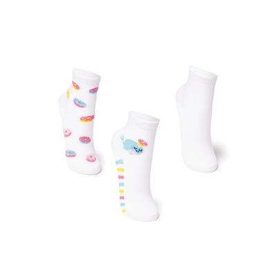 Kit com 3 meias Menina