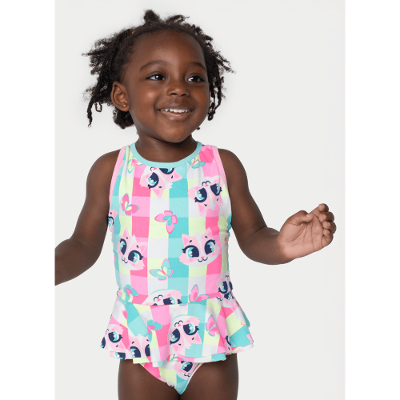 Maio com Proteção Solar Menina 1/2 Anos Gata Picnic