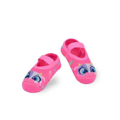 Meia Sapatilha Bebê RN Menina Vaca