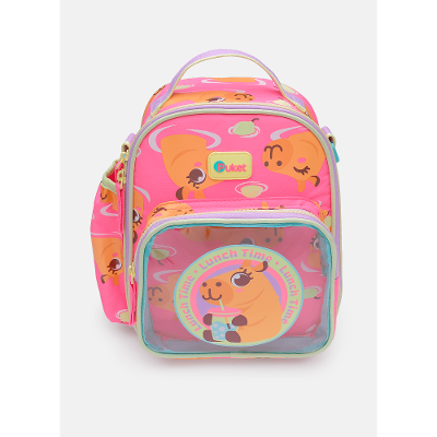 Lancheira Térmica com Bolso Frontal Capivara Vibes
