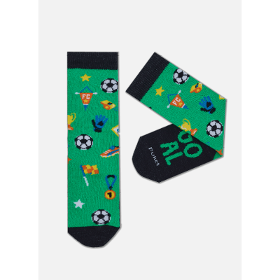Meia Cano 3/4 Bebê Menino Futebol