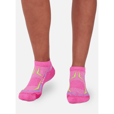 Meia Cano Curto Feminina Esportiva Rosa