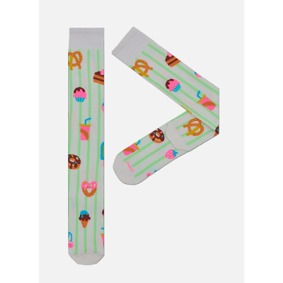 Meia Cano 3/4 Feminino Doces