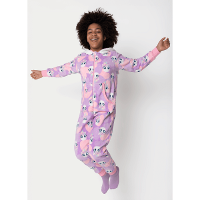 Macacão Manga Longa Soft Menina Teen Unicórnio Diamante