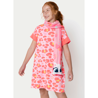 Camisola Manga Curta Viscolycra Menina Teen Gata Cereja