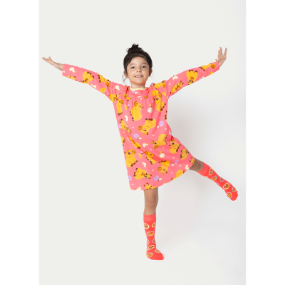 Camisola Manga Longa Algodão Menina Capivara Vibes