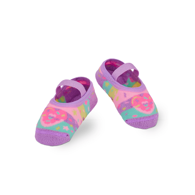Meia Sapatilha Bebê Menina Donuts