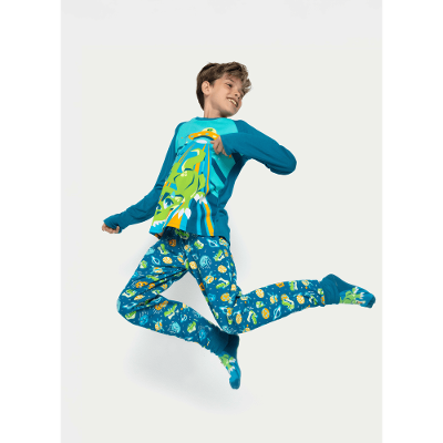 Pijama Manga Longa Viscolycra Menino Teen Dino Astronauta