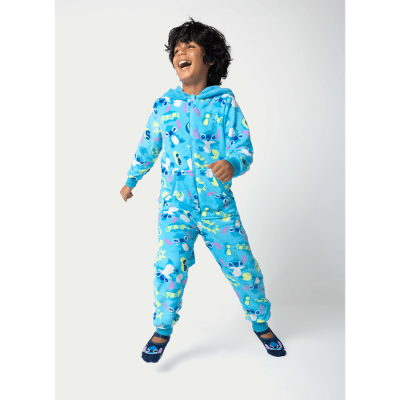 Macacão Manga Longa Soft Menino Teen Stitch
