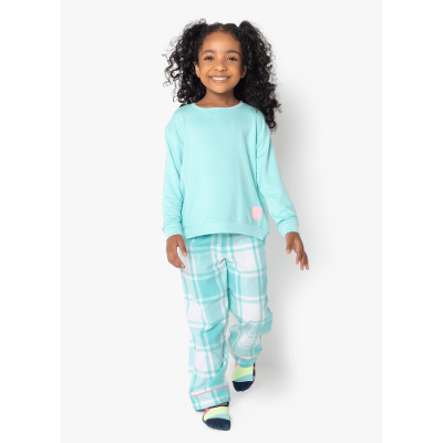 Pijama Manga Longa Flanela Menina