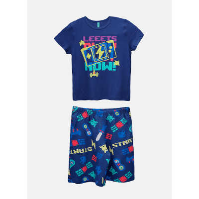 Pijama Manga Curta Viscolycra Menino Games