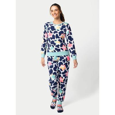Pijama Manga Longa Ultra Visco Feminino Vaca Moosic
