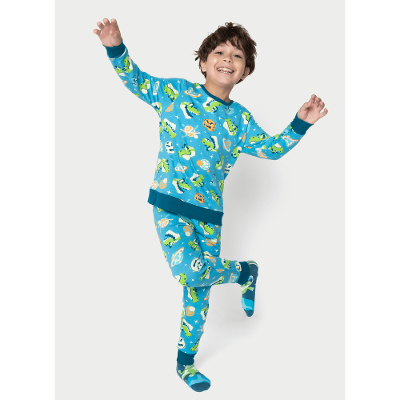 Pijama Manga Longa Ultra Visco Menino Dino Astronauta