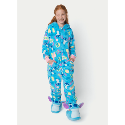 Macacão Manga Longa Soft Menina Teen Stitch