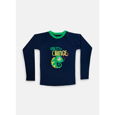 Camiseta Manga Longa Menino Teen Camaleão