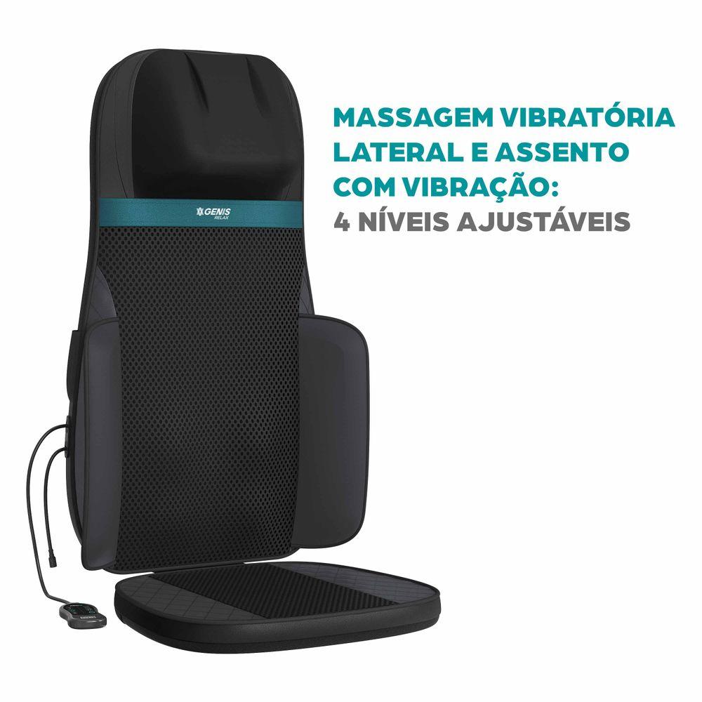 Assento Massageador Shiatsu Comfort e Massageador para pés com aquecimento Genis Relax - 6