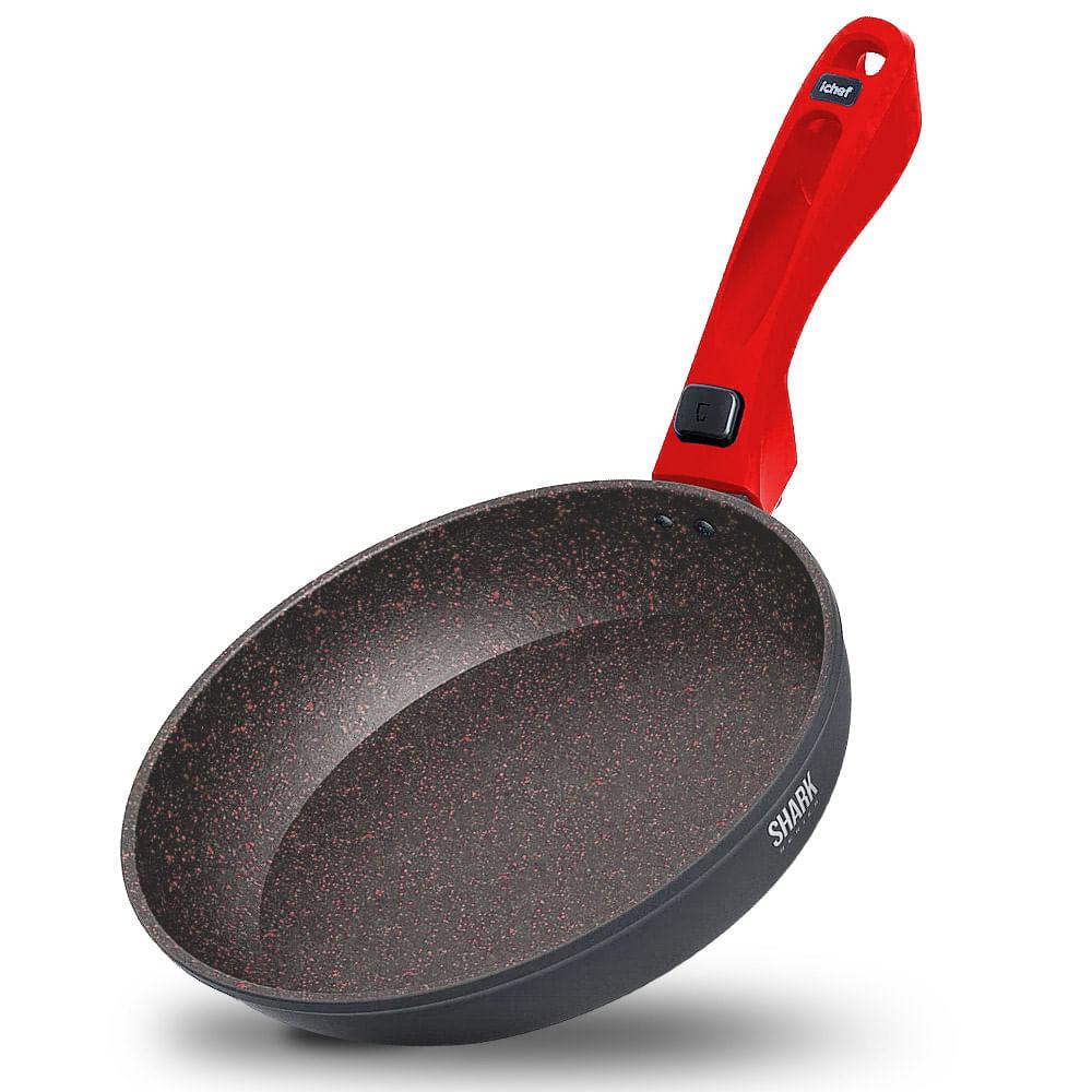 Panelas Ultra Family Size, Day by Day, Sauté Grand e Tampa de Vidro Ichef 24cm - Vermelha - 2